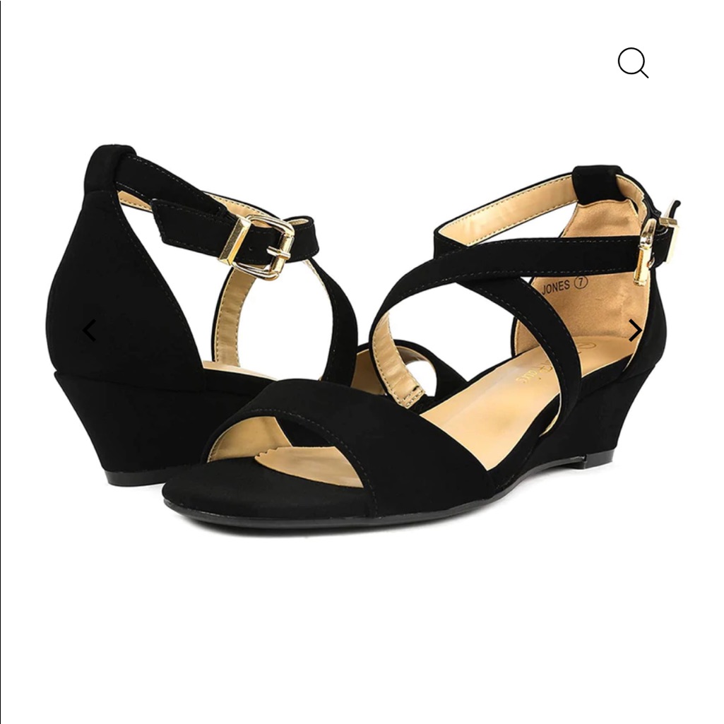 Brand New Dream Paris Ankle Strap Low Wedge Sandals